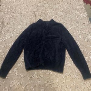 Fuzzy Cropped Quarterzip